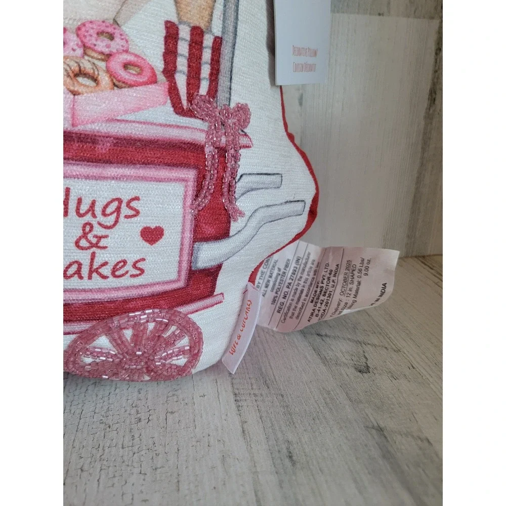 Love cupcakes beaded Valentine‎ hugs cakes plush pillow home decor cookie